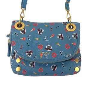 Hammitt Corey XS Reversible Blue Leather Crossbody